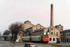LJ M 11 rangerer ved Højbygaard Papirfabrik