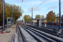 Højstrup station under anlæg. Søndag  1. november 2020, Odense