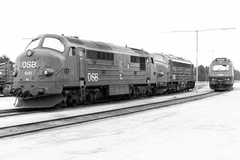 DSB MX 1041, MY 1148 og ME 1505. Lørdag 23. marts 1991, Rødby Færge