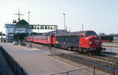 DSB MY 1135 rangerer i Nyborg Færge. Onsdag 12. maj 1993, Nyborg Færge