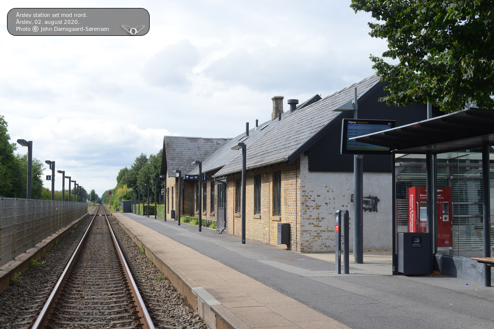 Årslev station set mod nord