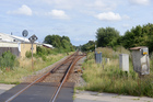 Indkørslen til Årslev station