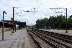 Vojens station set mod syd. Fredag 10. juli 2020, Vojens