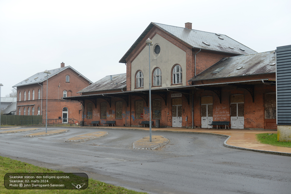 Skælskør station, tidligere sporside