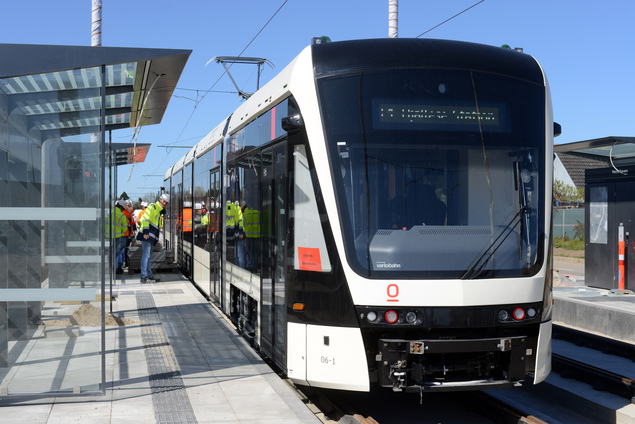 Odense Letbane 06 1 Holder På Hestehaven Station 21 April 2020 Hjallese Foto Railoramadk 